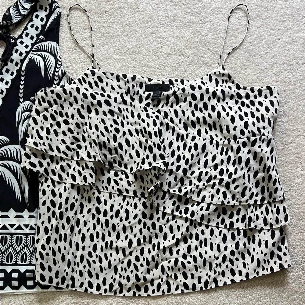 Bundle of 3 Summer Resort High End Tops - Kut from the Kloth, J Crew NWOT 10-12 - Picture 4 of 7